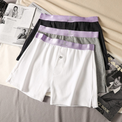 【50S高支純棉】純棉加長款無感門襟不磨不勒男士阿羅褲家居褲