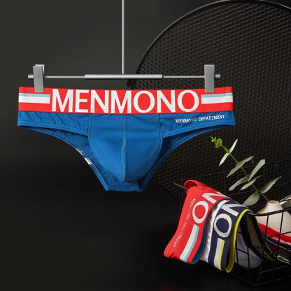 【透氣純棉】四季可穿~潮酷撞色純棉質感小三角U凸男士三角內褲