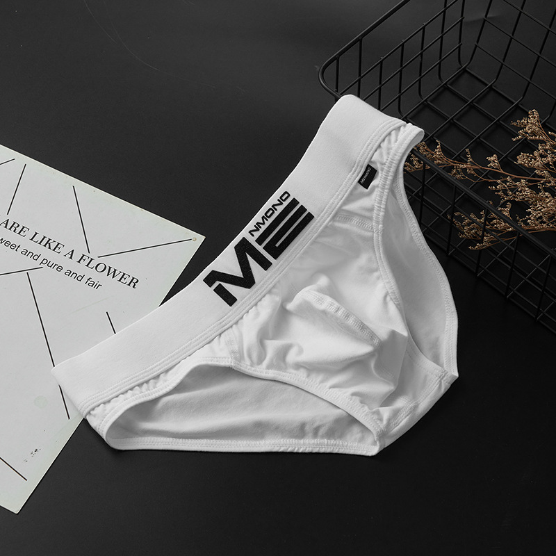 [Copy]【不夾臀/不捲邊/不留痕】純棉透氣親膚低腰立體囊袋運動風男士三角内褲