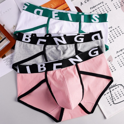 [Copy]【糖果風莫代爾】透氣莫代爾低腰立體U凸男士三角内褲
