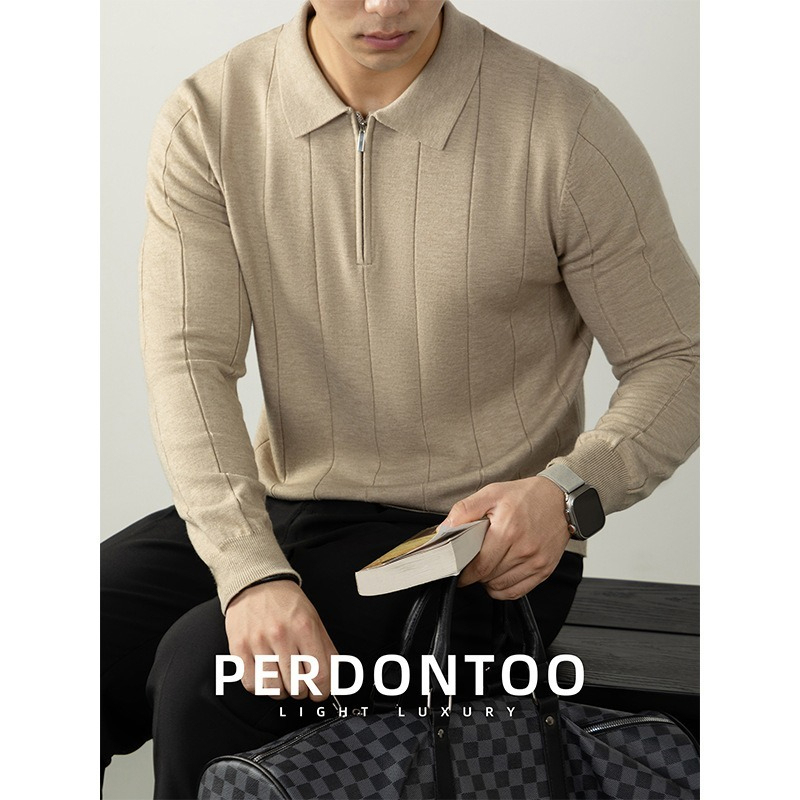 [Copy]【高】升級羊毛桑蠶絲蓄熱保暖 拉鏈立領純色長袖衛衣毛衣