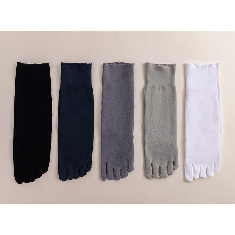 【分趾設計】夏季網眼中筒透氣吸汗五趾絲襪