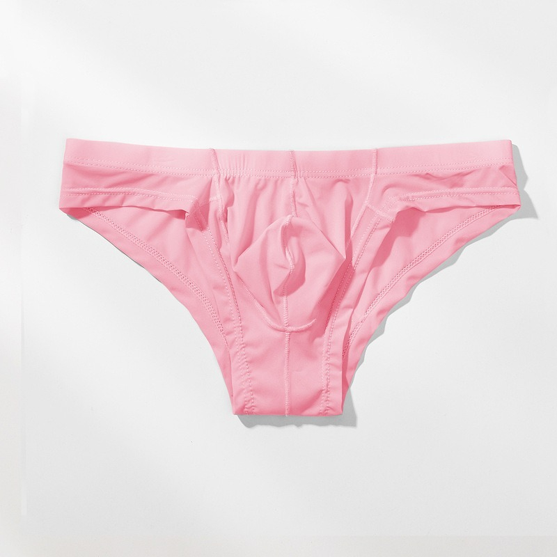 【半透明冰絲薄感】透氣冰絲U凸囊袋性感男士三角內褲