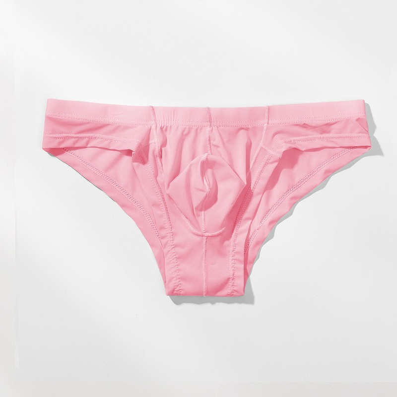 【半透明冰絲薄感】透氣冰絲U凸囊袋性感男士三角內褲