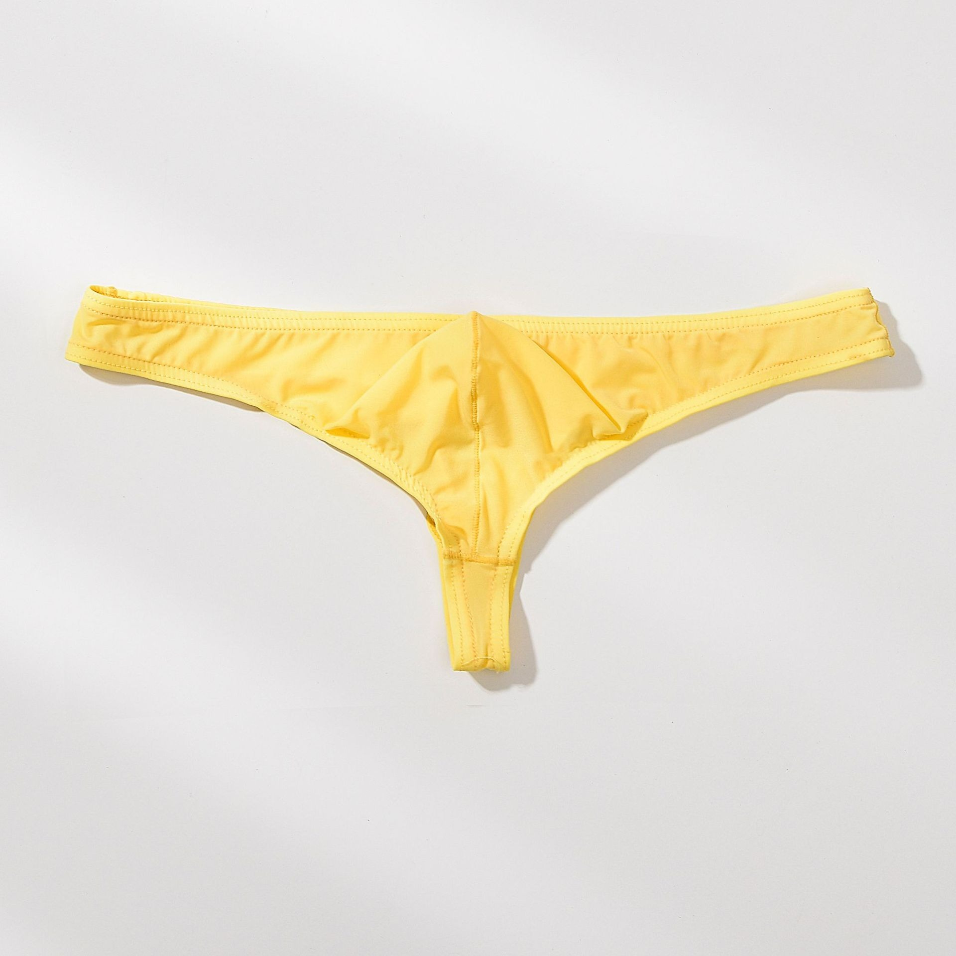 【半透明冰絲薄感】低腰冰絲小三角囊袋性感男士T褲內褲