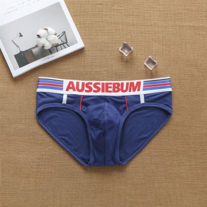 [Copy]【透氣加寬腰帶】個性字母腰帶冰絲U凸高叉低腰提臀三角男士內褲