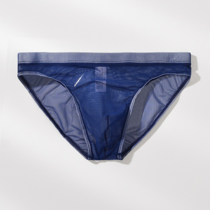 【幾乎感覺不到它的存在】新款網紗超薄性感彈力透氣男士三角內褲