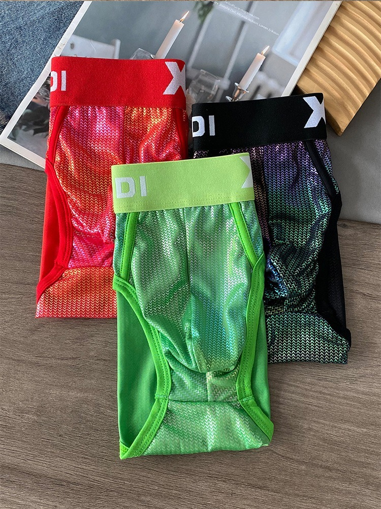 【派對魅力焦點】透氣網感帥氣高彈腰帶男士三角褲