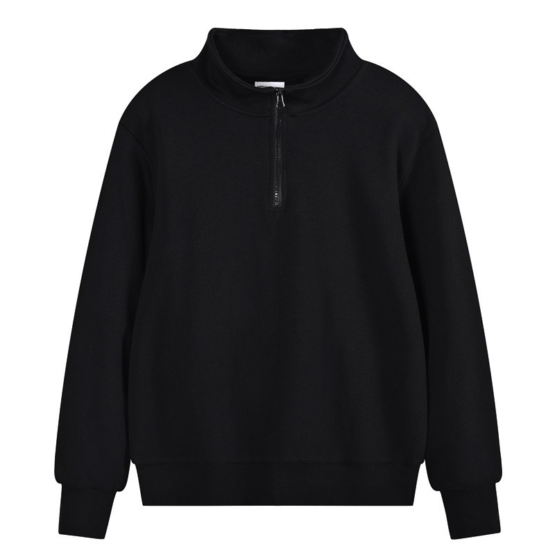 [Copy]【高端質感】升級羊毛桑蠶絲蓄熱保暖拉鏈立領純色長袖衛衣毛衣