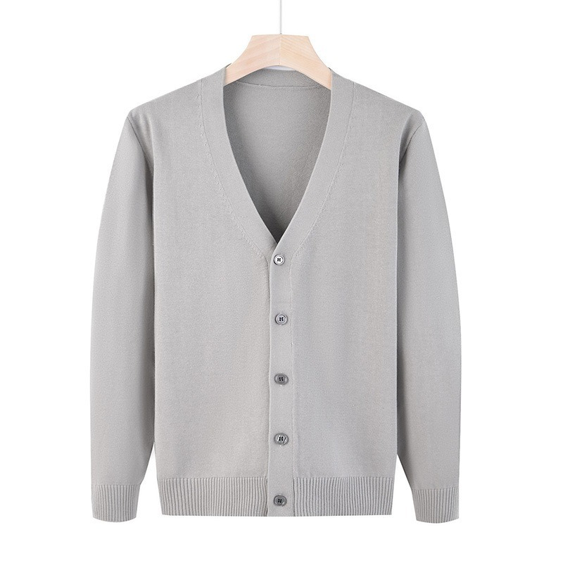 【百搭開衫毛衣】韓版寬鬆時尚大V領毛衣百搭男士針織衫