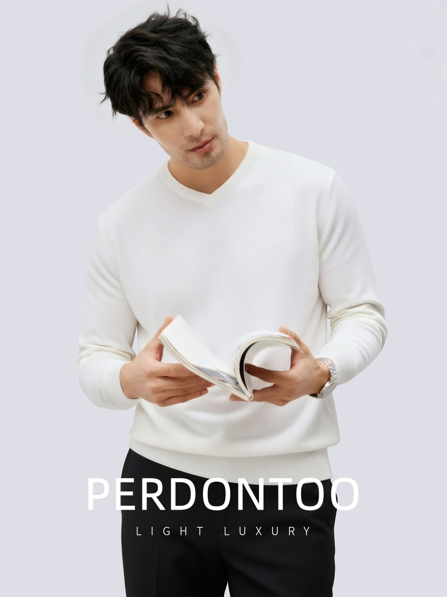 [Copy]【軟糯親膚自發熱】優選羊毛桑蠶絲雙面絨保暖内搭男士插肩袖長袖T恤