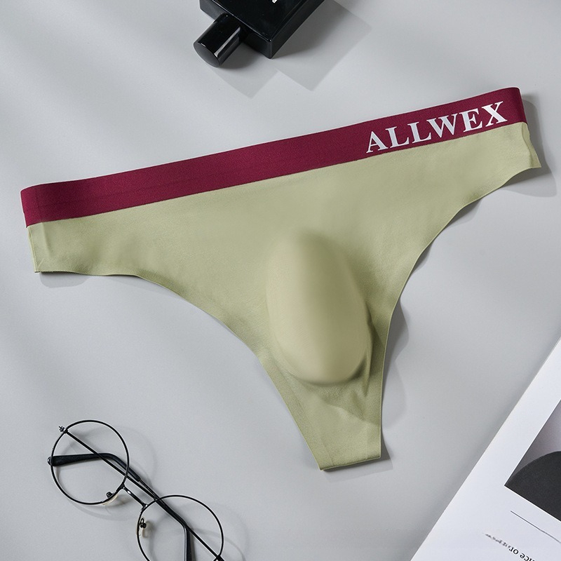 【輕奢撞色系列】全台爆賣！夏季3D衝模性感低腰冰絲男士T褲