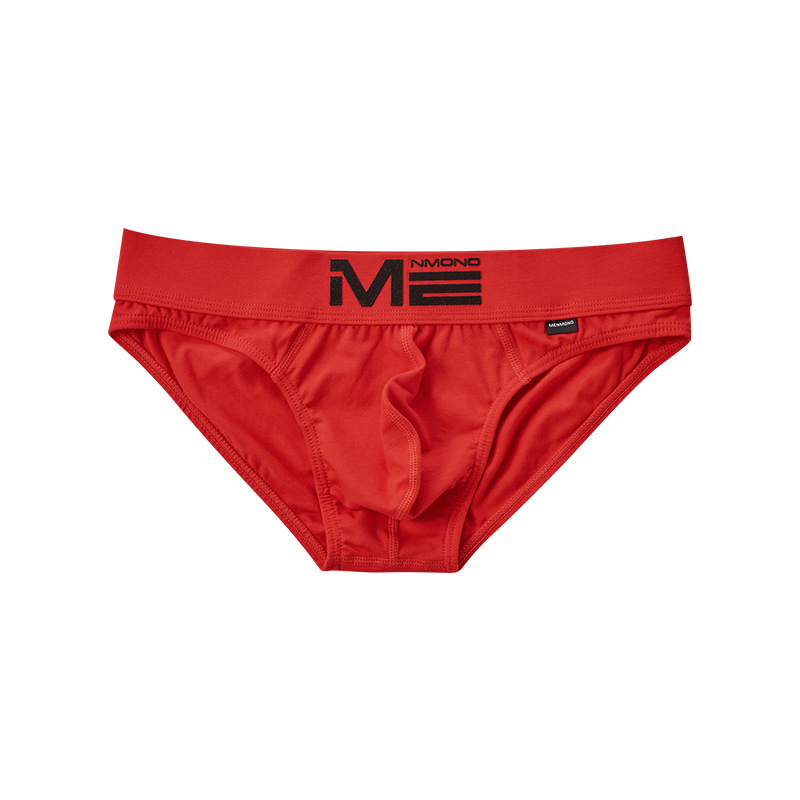 [Copy]【不夾臀/不捲邊/不留痕】純棉透氣親膚低腰立體囊袋運動風男士三角内褲