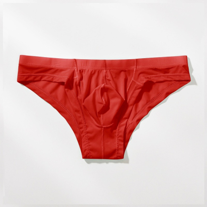 【半透明冰絲薄感】透氣冰絲U凸囊袋性感男士三角內褲