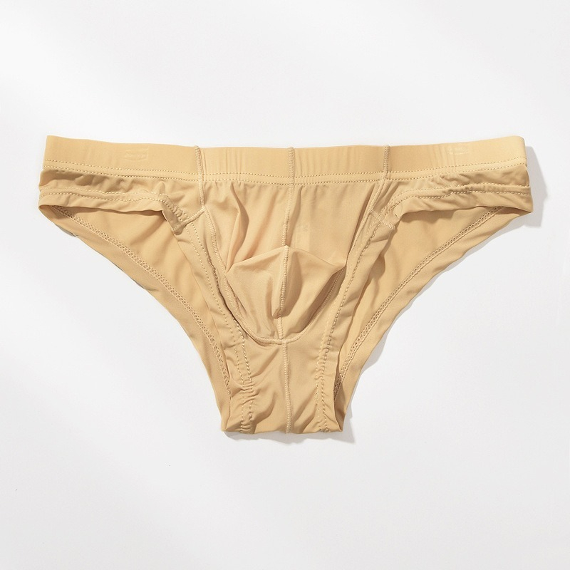 【半透明冰絲薄感】透氣冰絲U凸囊袋性感男士三角內褲