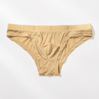 【半透明冰絲薄感】透氣冰絲U凸囊袋性感男士三角內褲