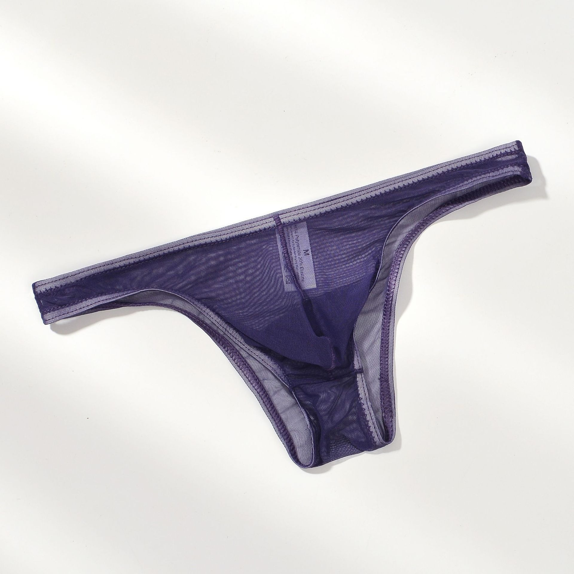 【網紗半包臀設計】新款網紗冰絲透氣性感U凸囊袋男士三角內褲