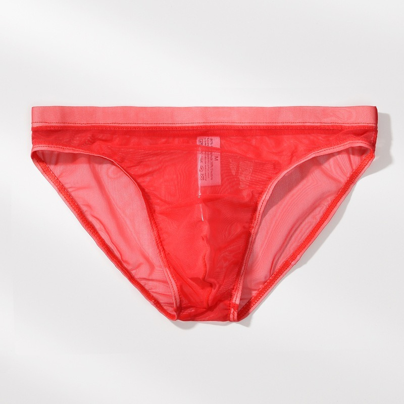 【幾乎感覺不到它的存在】新款網紗超薄性感彈力透氣男士三角內褲