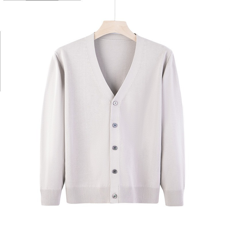 【百搭開衫毛衣】韓版寬鬆時尚大V領毛衣百搭男士針織衫