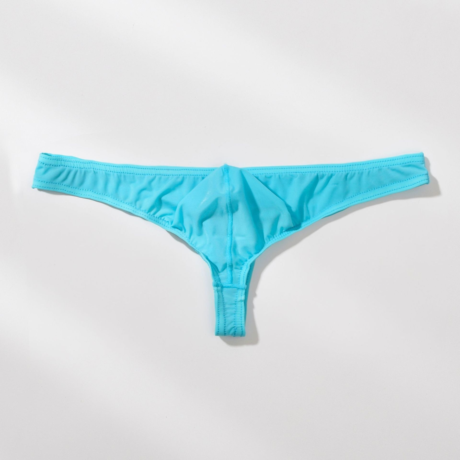 【半透明冰絲薄感】低腰冰絲小三角囊袋性感男士T褲內褲