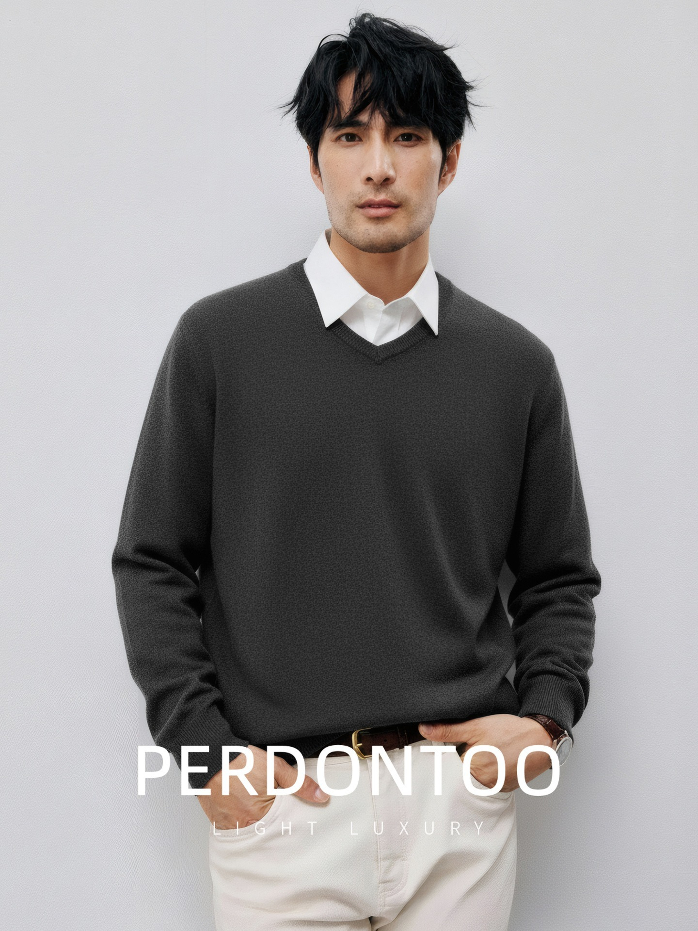 [Copy]【軟糯親膚自發熱】優選羊毛桑蠶絲雙面絨保暖内搭男士插肩袖長袖T恤