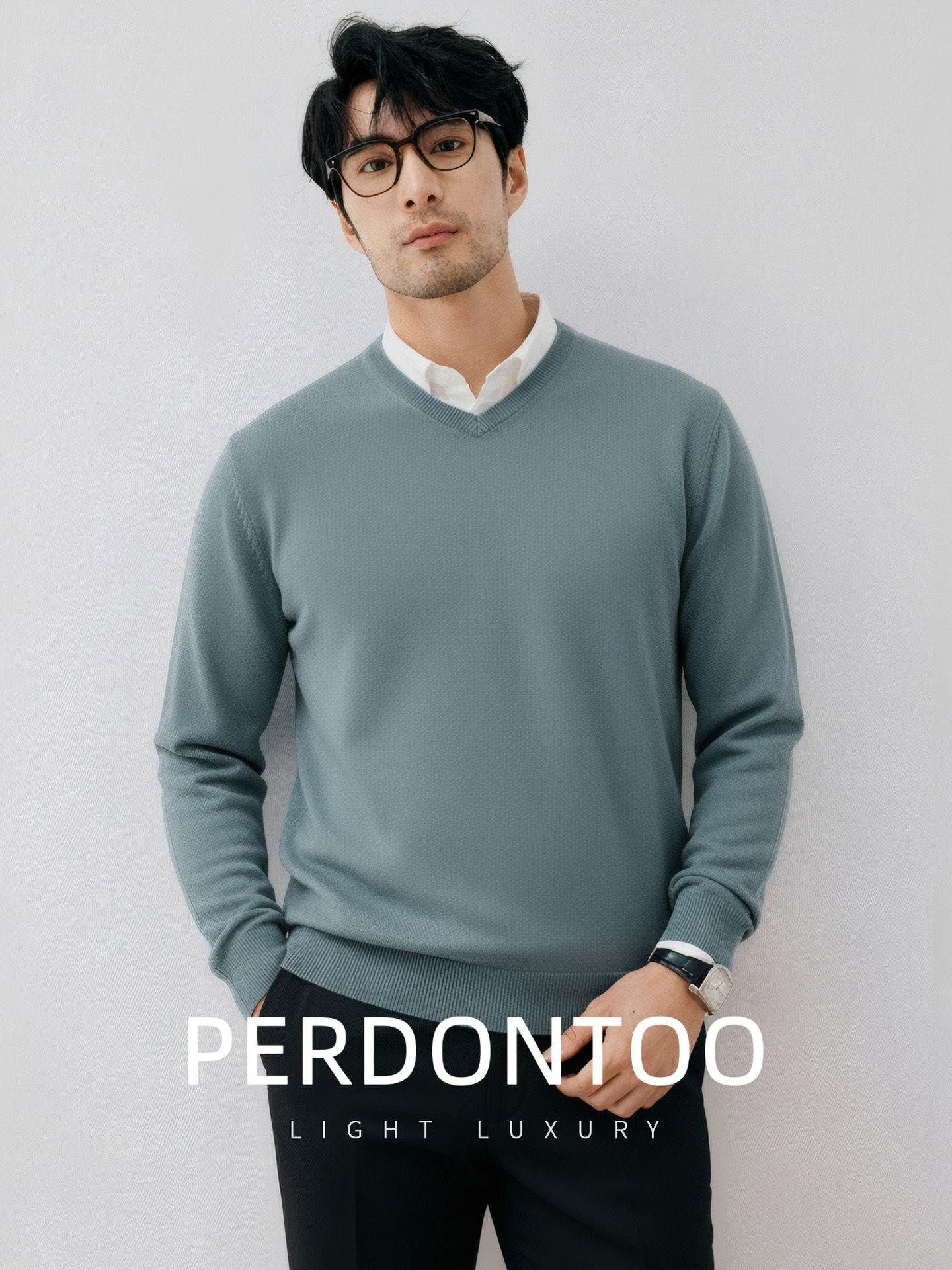 [Copy]【軟糯親膚自發熱】優選羊毛桑蠶絲雙面絨保暖内搭男士插肩袖長袖T恤