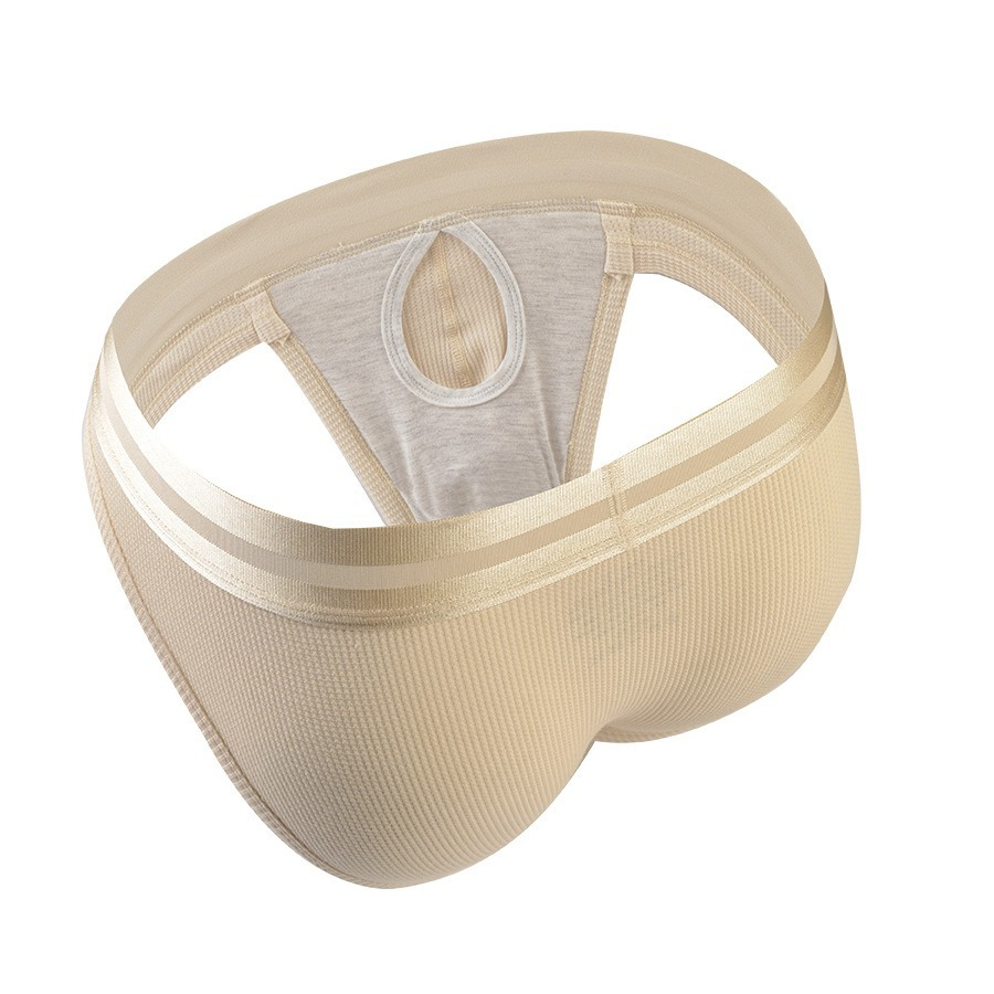 【親膚莫代爾】新款華夫格棉莫代爾槍彈分離三角男士內褲