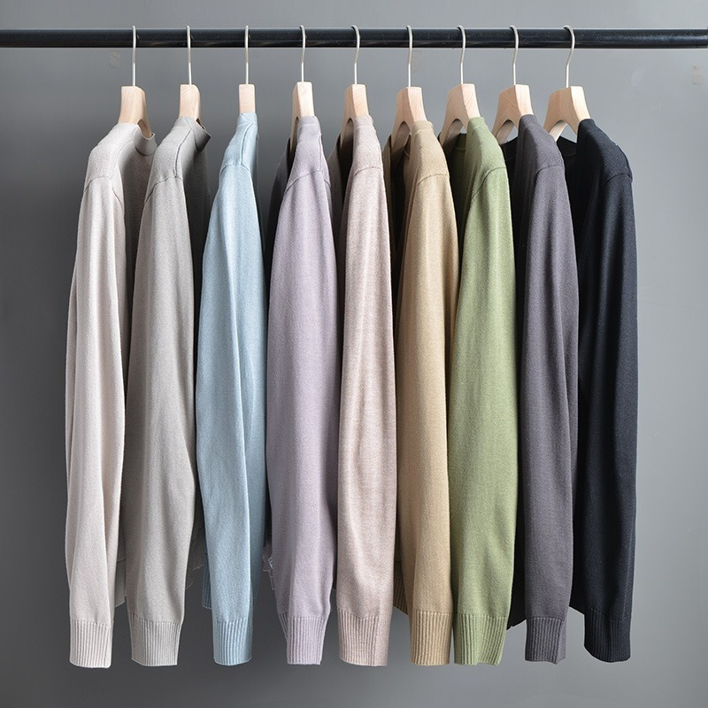 【百搭開衫毛衣】韓版寬鬆時尚大V領毛衣百搭男士針織衫