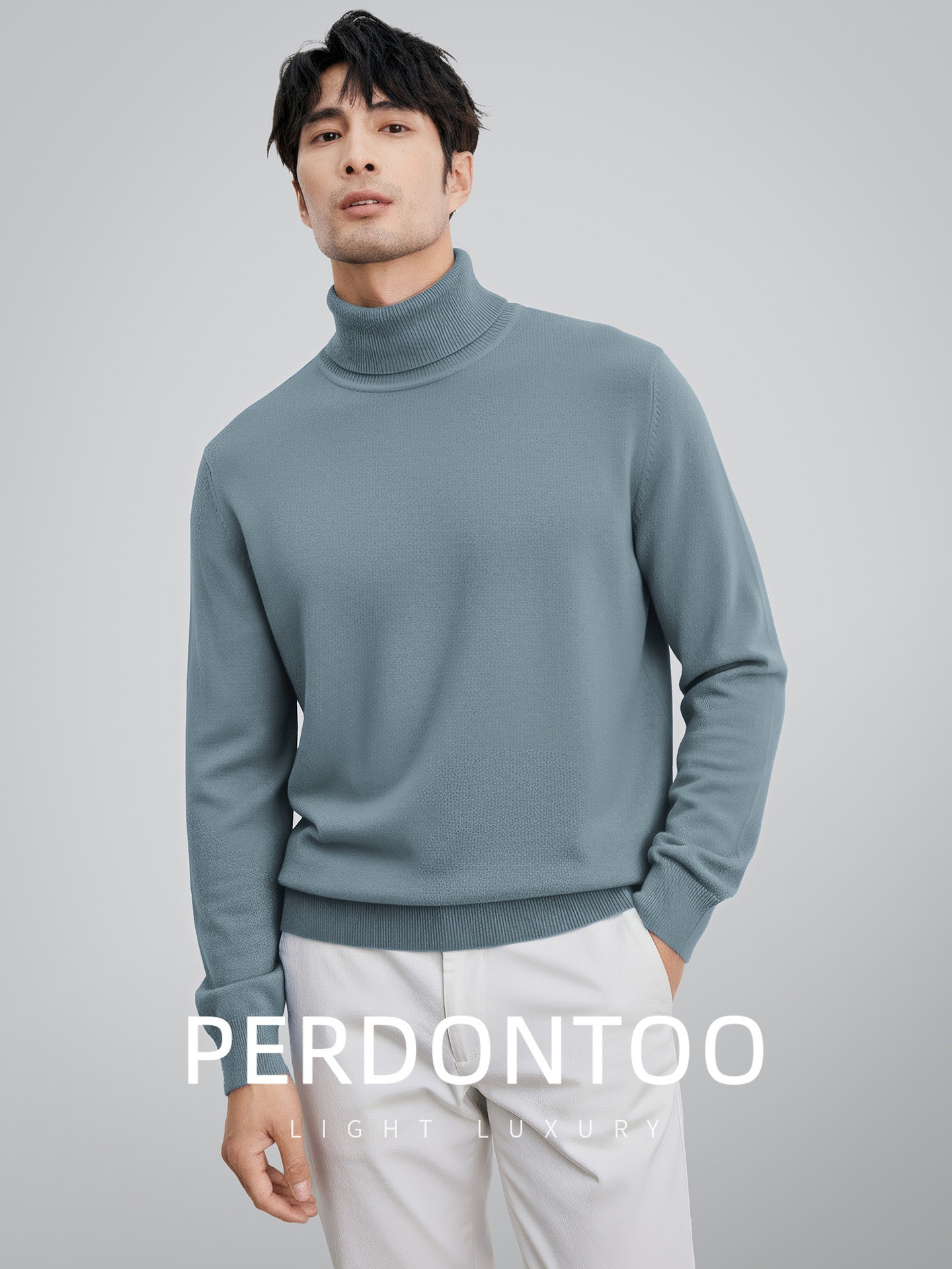 【可機洗久穿不變形】升級優質羊毛親膚保暖高領商務針織衫高級男士毛衣