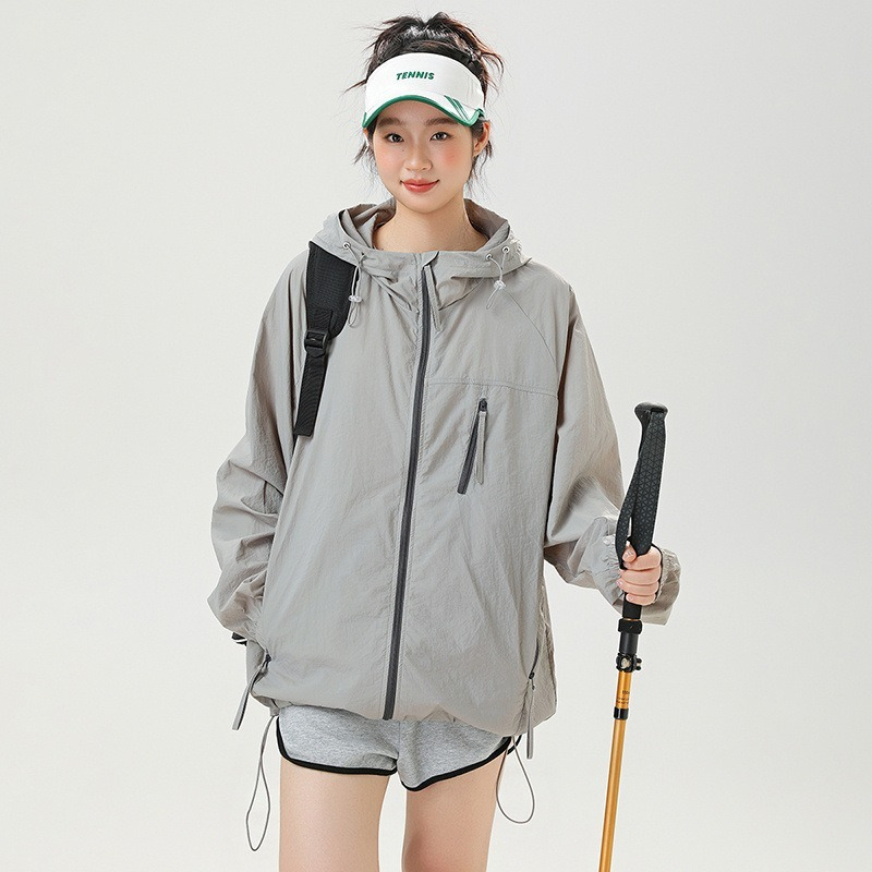 【透氣冰絲】遮陽冰絲透氣連帽戶外爬山釣魚防曬衣