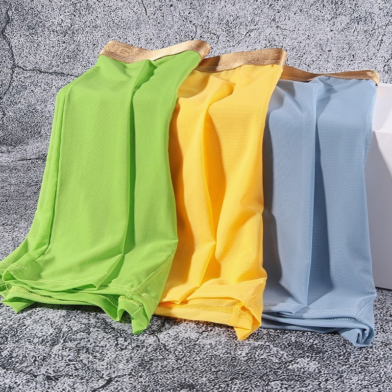 【性感網紗系列】24h自由呼吸~新款透明順滑加長款U凸性感男士內褲