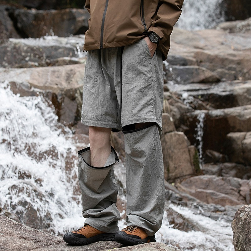 可拆卸工装裤夏季休闲裤两穿伞兵裤女显休闲百搭瘦高登