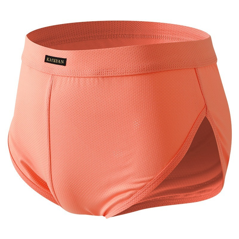 【可拆卸大囊袋】一褲兩穿~冰絲網孔透氣速乾低腰阿羅褲運動短褲內褲