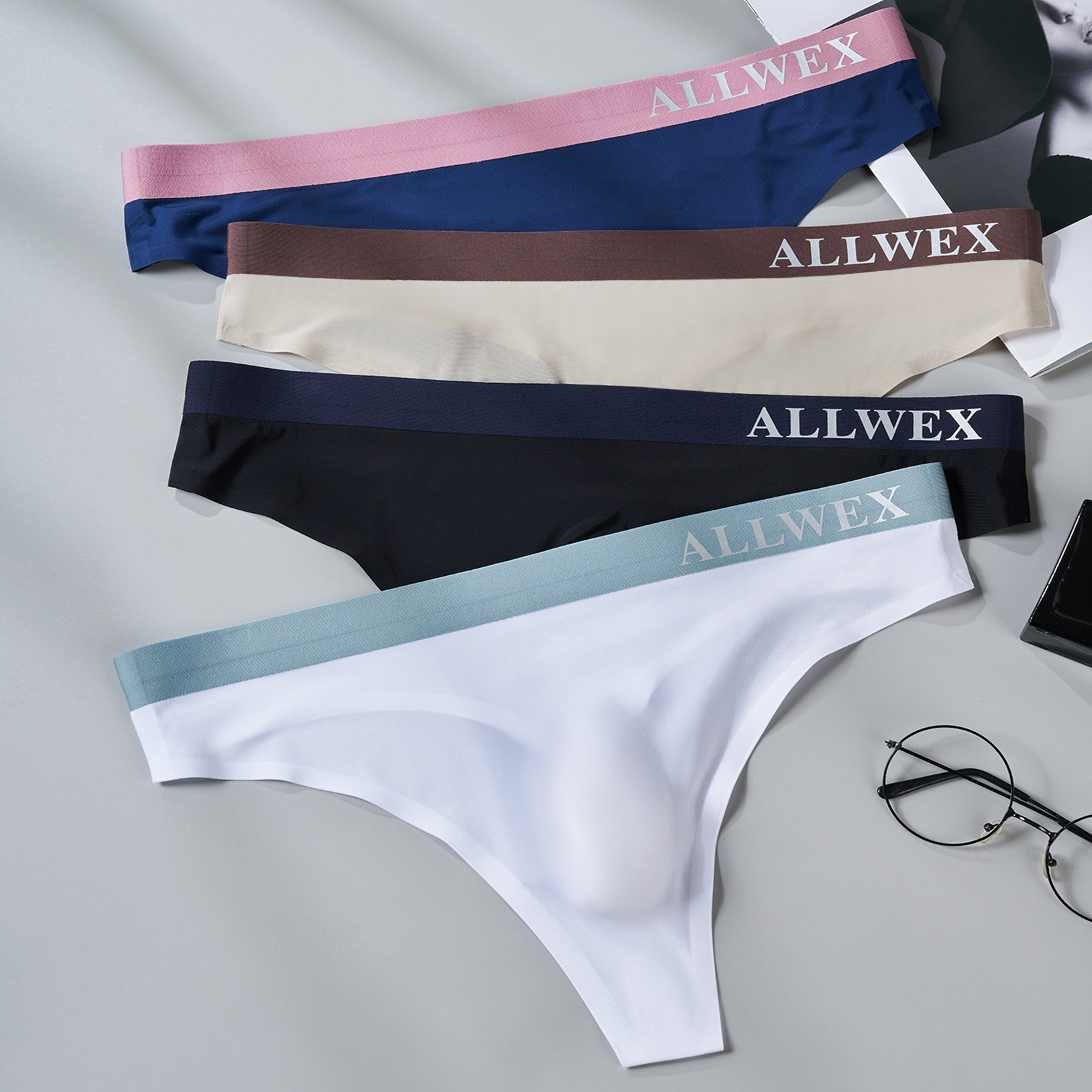 【輕奢撞色系列】全台爆賣！夏季3D衝模性感低腰冰絲男士T褲