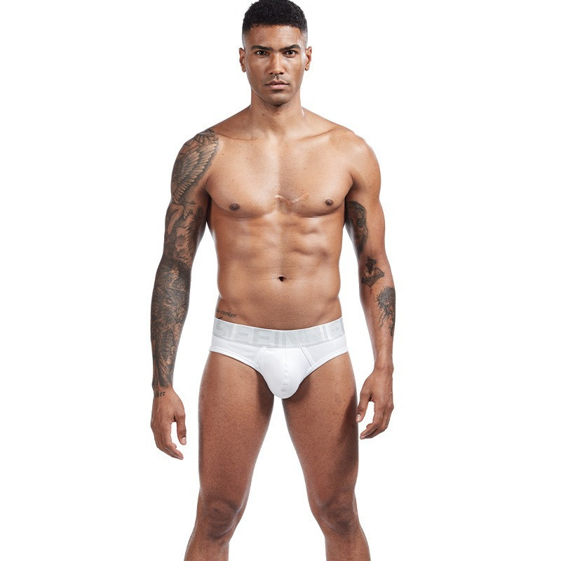 【透氣純棉系列】夏季新款純棉U凸字母印花撞色包臀低腰三角內褲