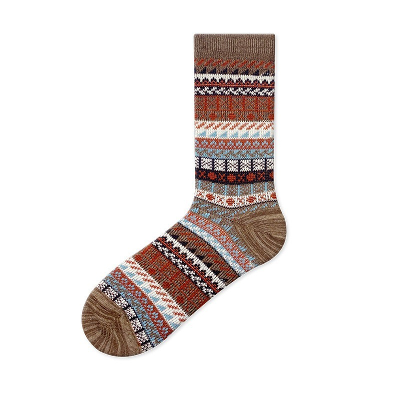 【英倫復古風】輕奢潮流雙針透氣抑菌防臭男士中筒襪