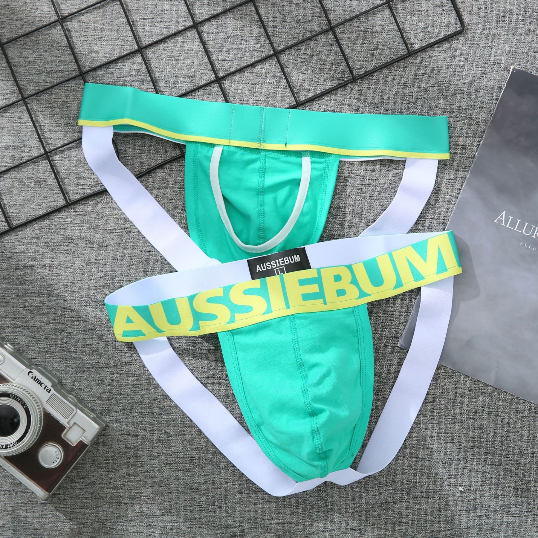 【潮流撞色設計】透氣純棉性感雙丁男士U凸丁字褲