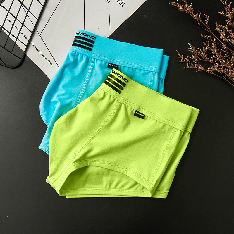 [Copy]【經典撞色】乾爽透氣純棉運動風男士四角内褲