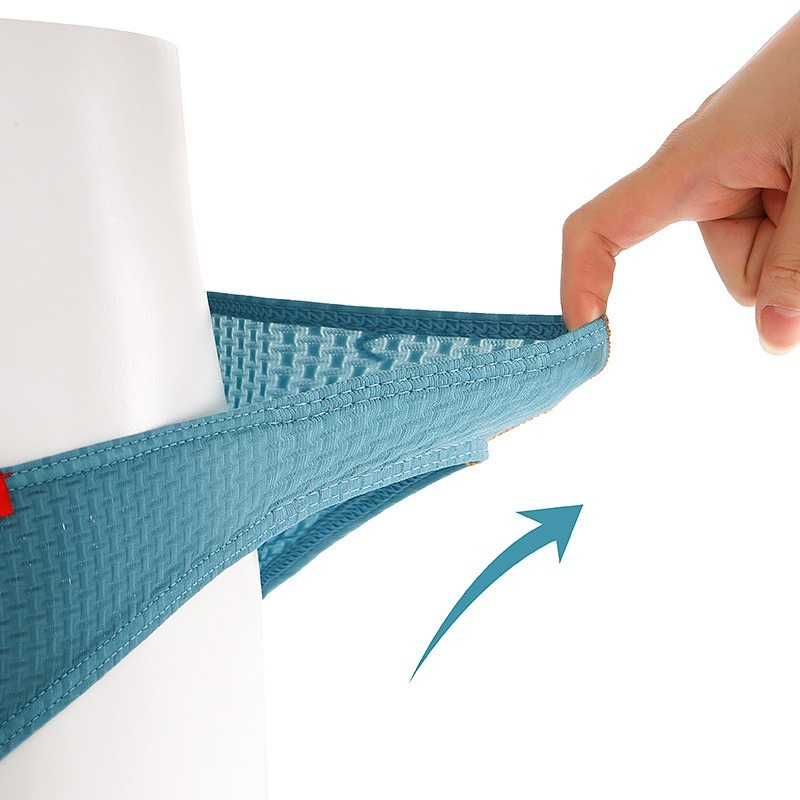 【零壓裸感體驗】透氣輕薄華夫格立體塑形囊袋純色性感男士三角内褲