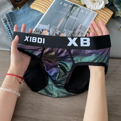 【派對魅力焦點】透氣網感帥氣高彈腰帶男士三角褲