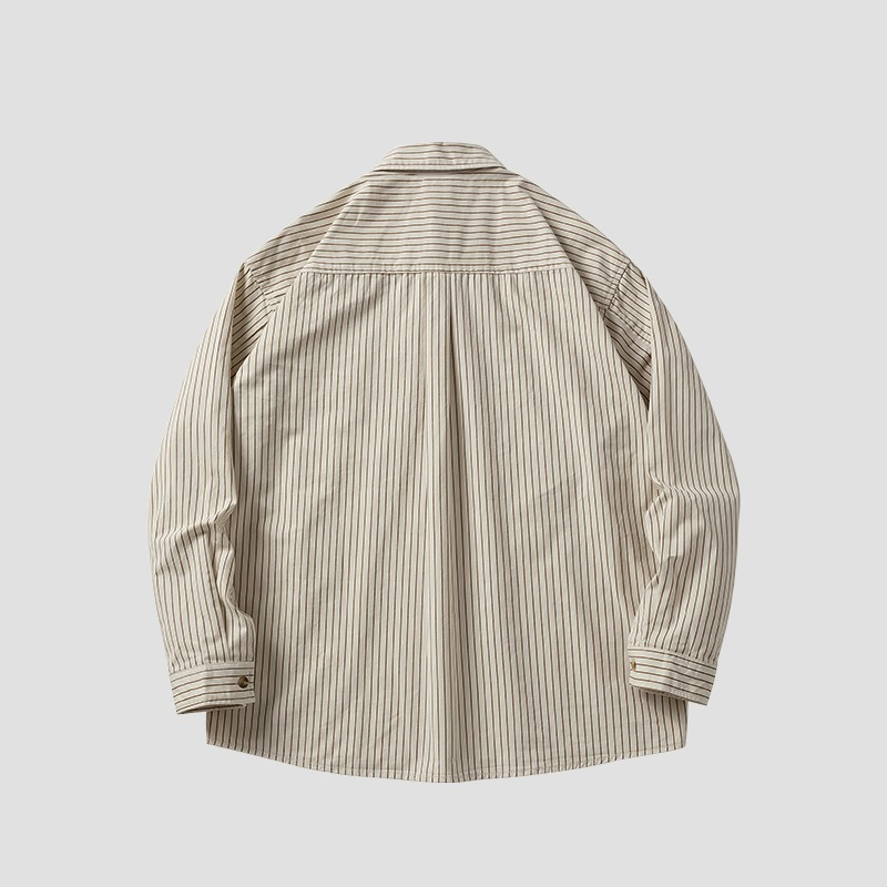 [Copy]【復古老錢風】秋季新款肌理絨古巴領高級慵懶風垂感襯衣外套