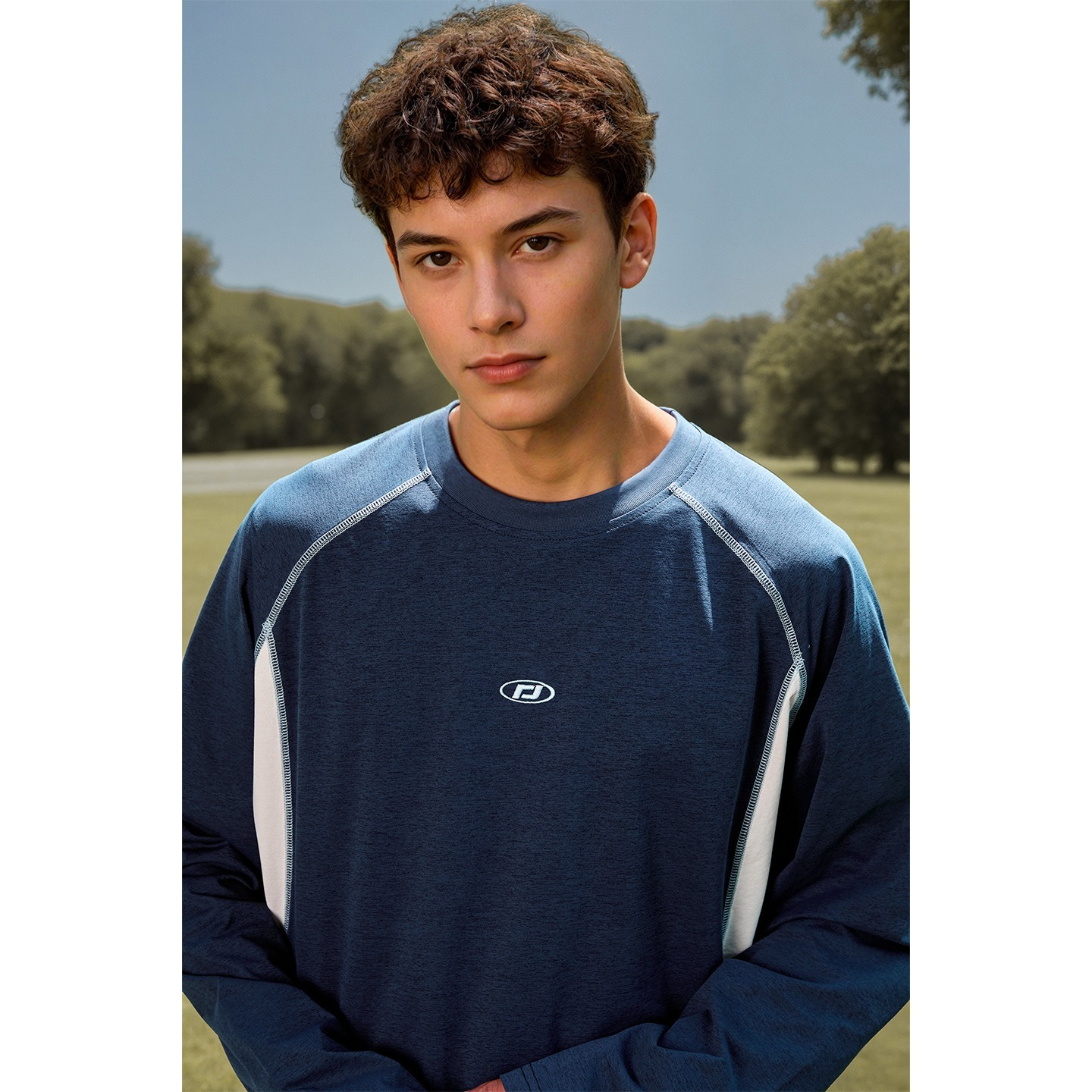 [Copy]【垂順不易皺】輕奢液氨絲光棉内搭男士純色百搭長袖T恤