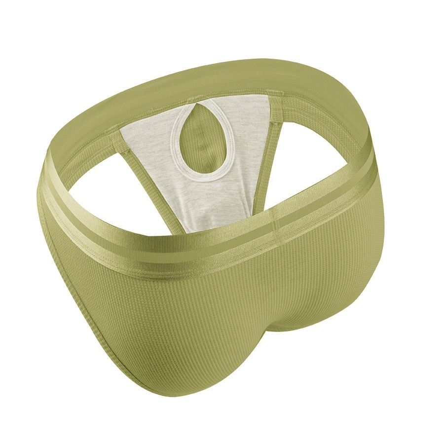 【親膚莫代爾】新款華夫格棉莫代爾槍彈分離三角男士內褲