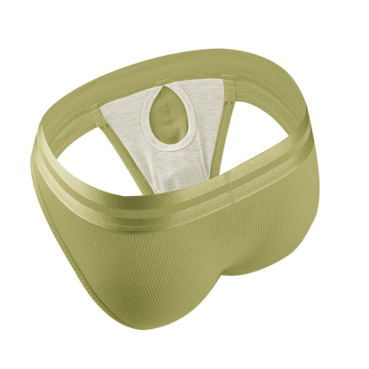 【親膚莫代爾】新款華夫格棉莫代爾槍彈分離三角男士內褲