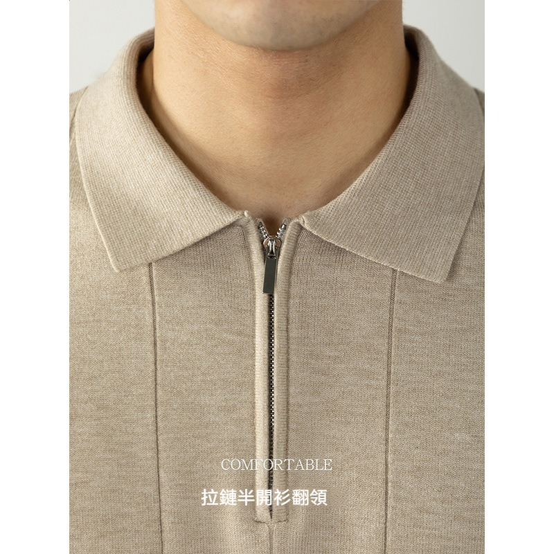 [Copy]【高】升級羊毛桑蠶絲蓄熱保暖 拉鏈立領純色長袖衛衣毛衣