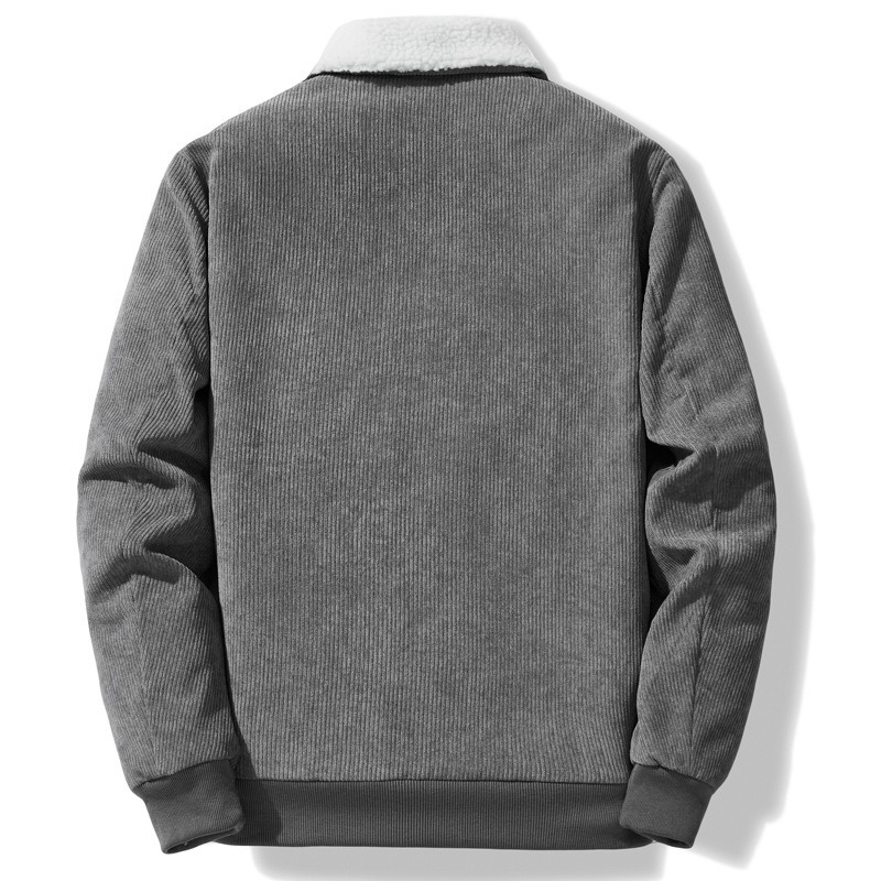 [Copy]【升級雙面德絨】冬季新款加絨加厚半拉鏈長袖内搭男士百搭衛衣