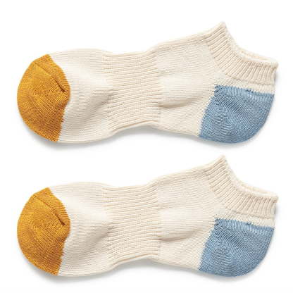 【日系復古風】ins潮牌粗綫短襪低幫街頭戶外拼色船襪