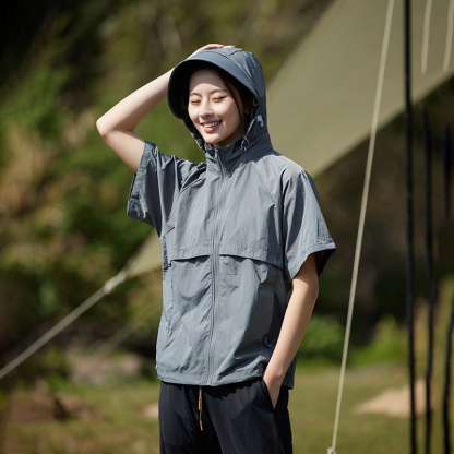 【戶外山系】 可拆卸袖子UPF50+防紫外綫遮陽情侶防曬服