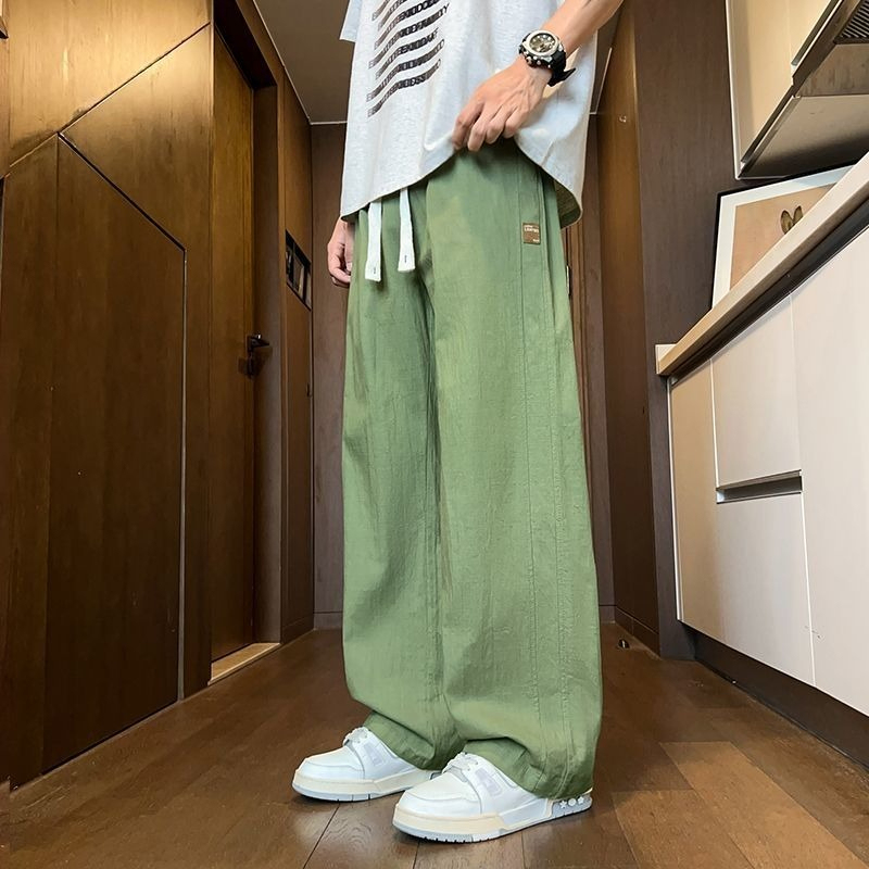 【韓版棉麻系列】不掉色/不變形，夏季新款棉麻透氣休閒直筒褲