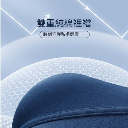 【透氣純棉系列】新款雙層純棉底襠大囊袋彈力平角男士內褲